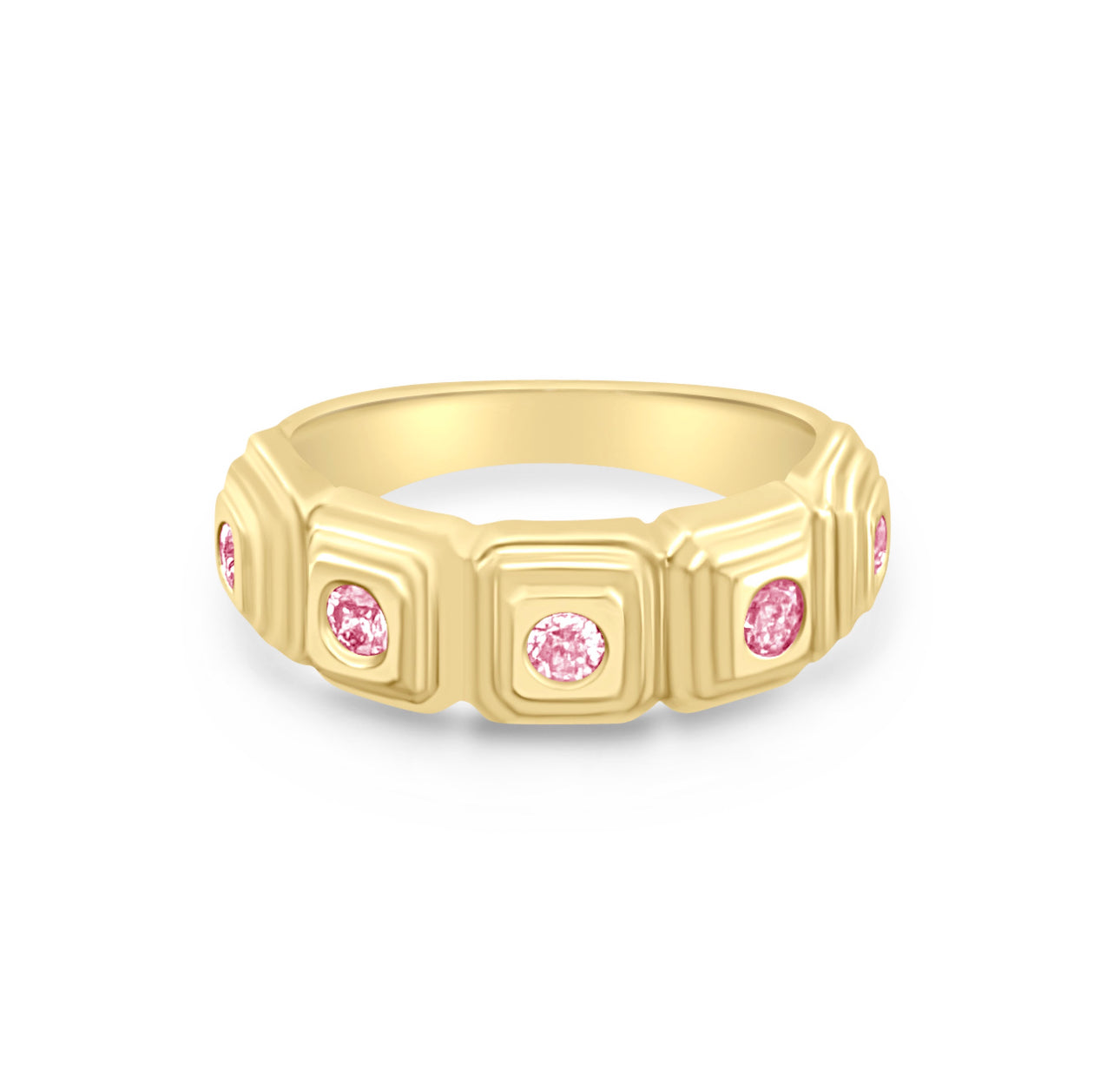 Pink Tourmaline Band - Custom Order