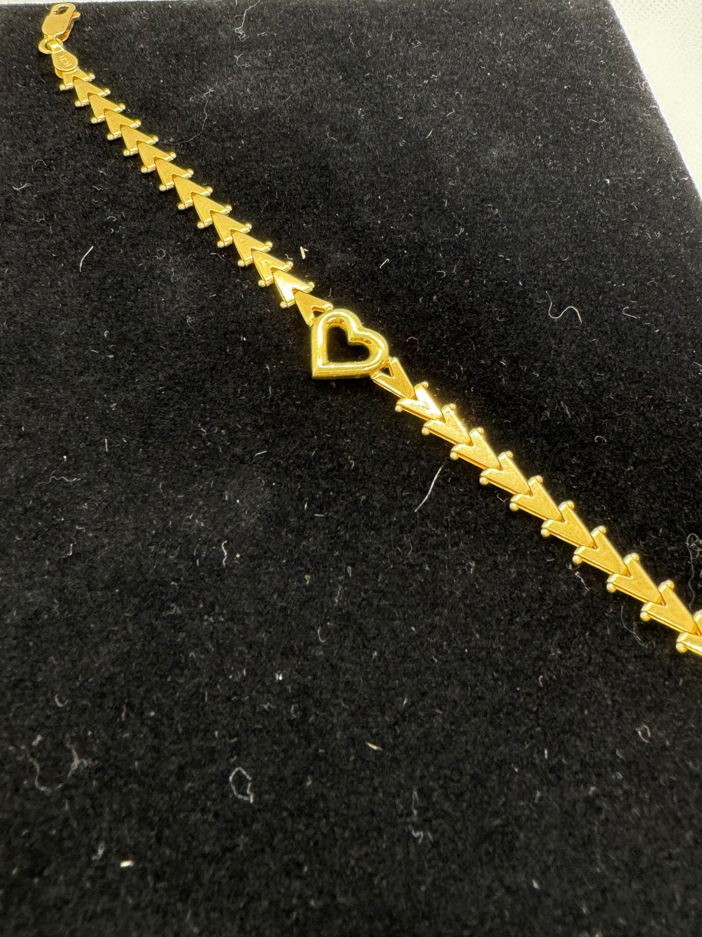 14K Heart Bracelet