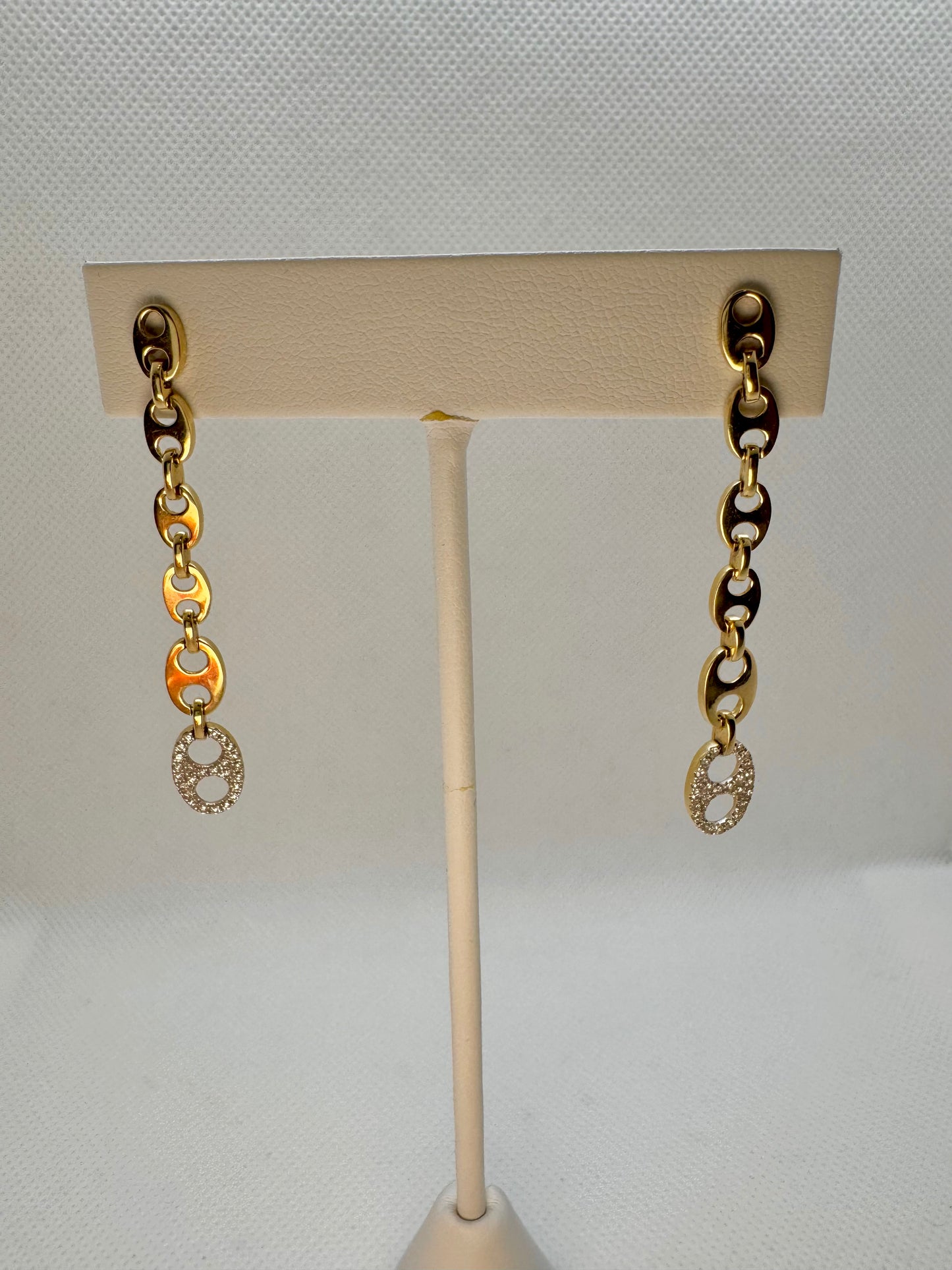 14K Mariner Drop Diamond Earrings