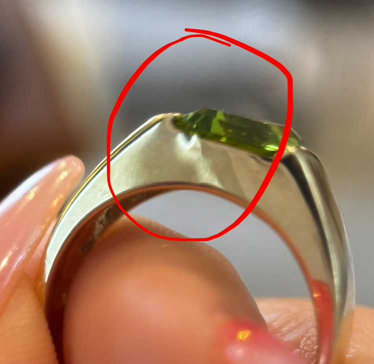 14K Peridot Ring