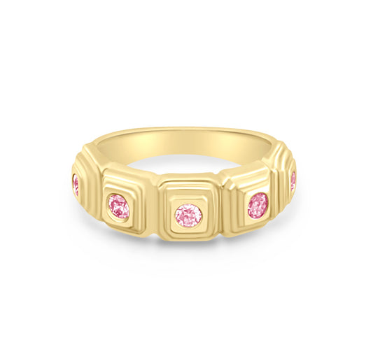 Pink Tourmaline Band - Custom Order