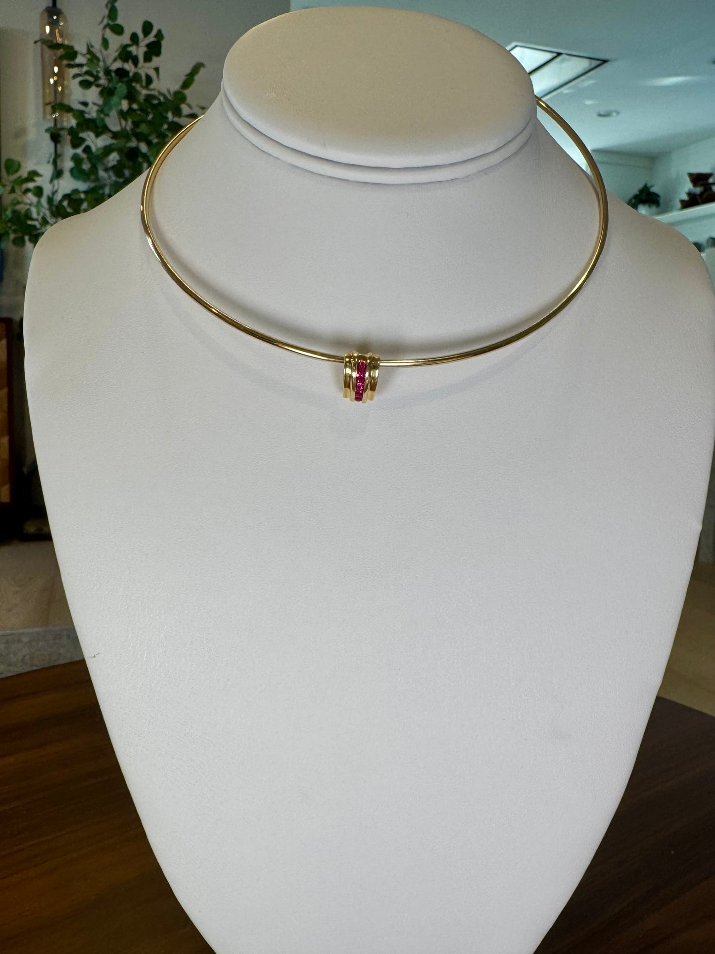 14K Ruby Silder