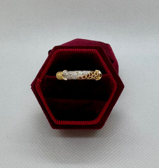 18K Ruby and Diamond Band