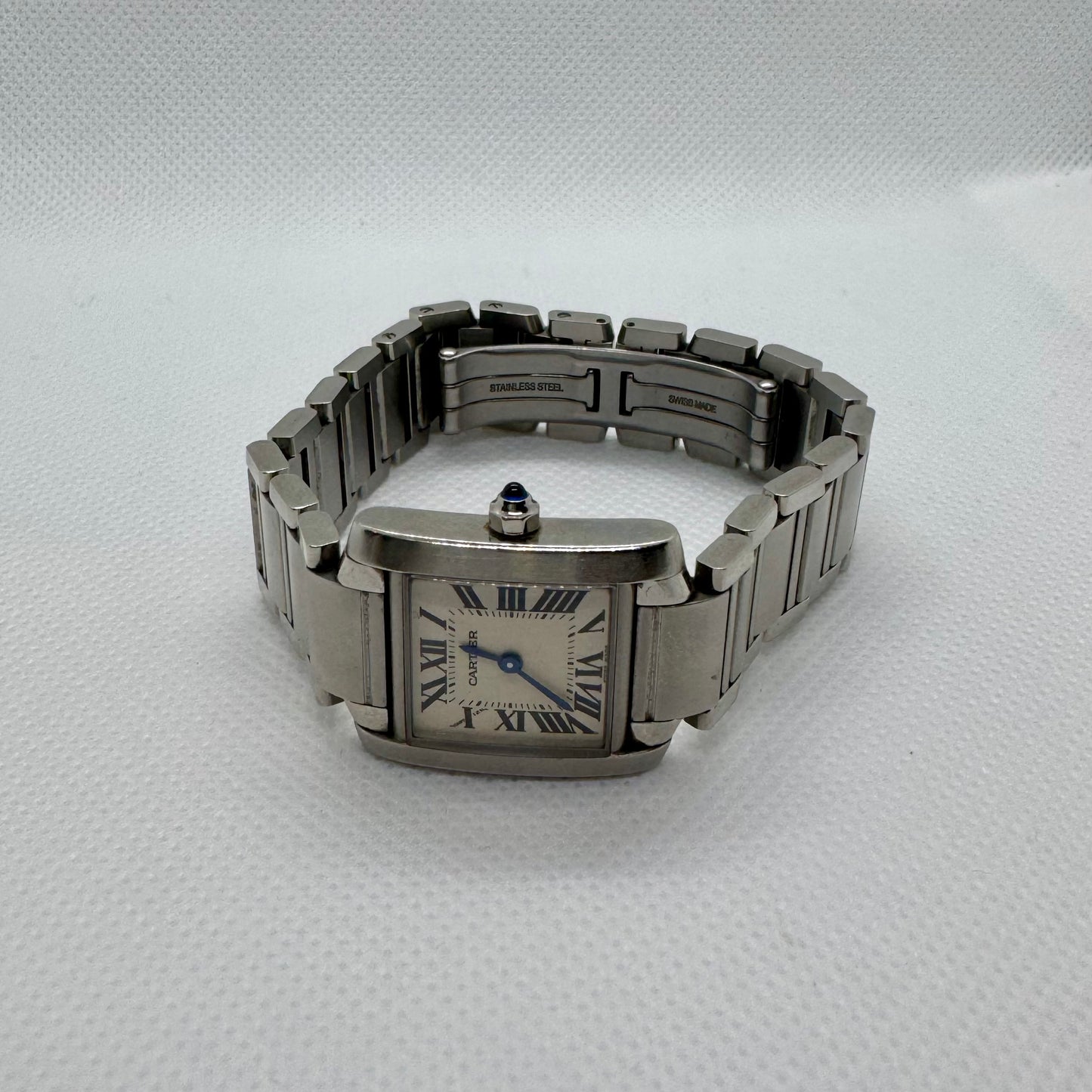 Authentic Cartier Tank Francaise Stainless Steel Watch - Small