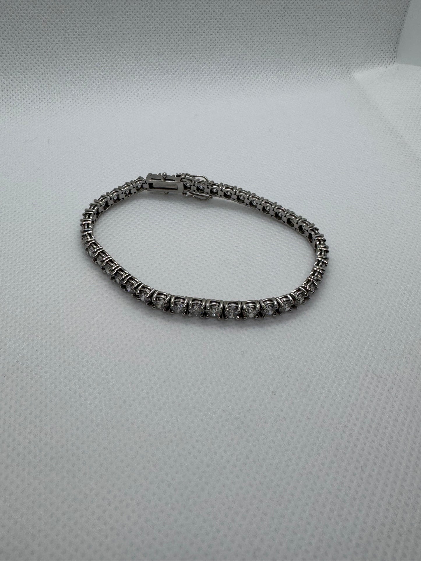 14K Gold Lab Diamond Tennis Bracelet