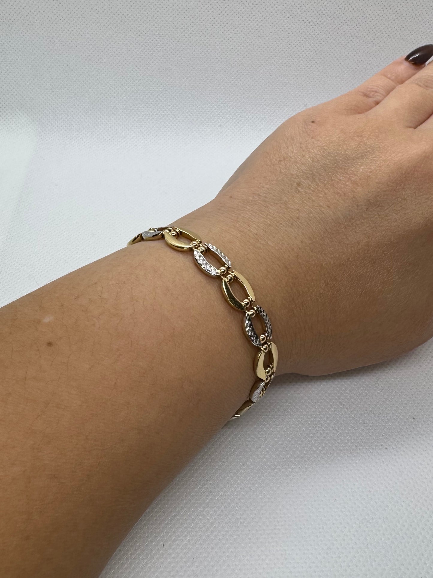 14K Double Sided Bracelet