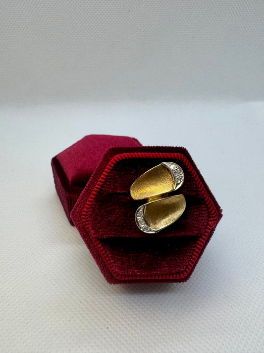 14K Bypass Diamond Ring