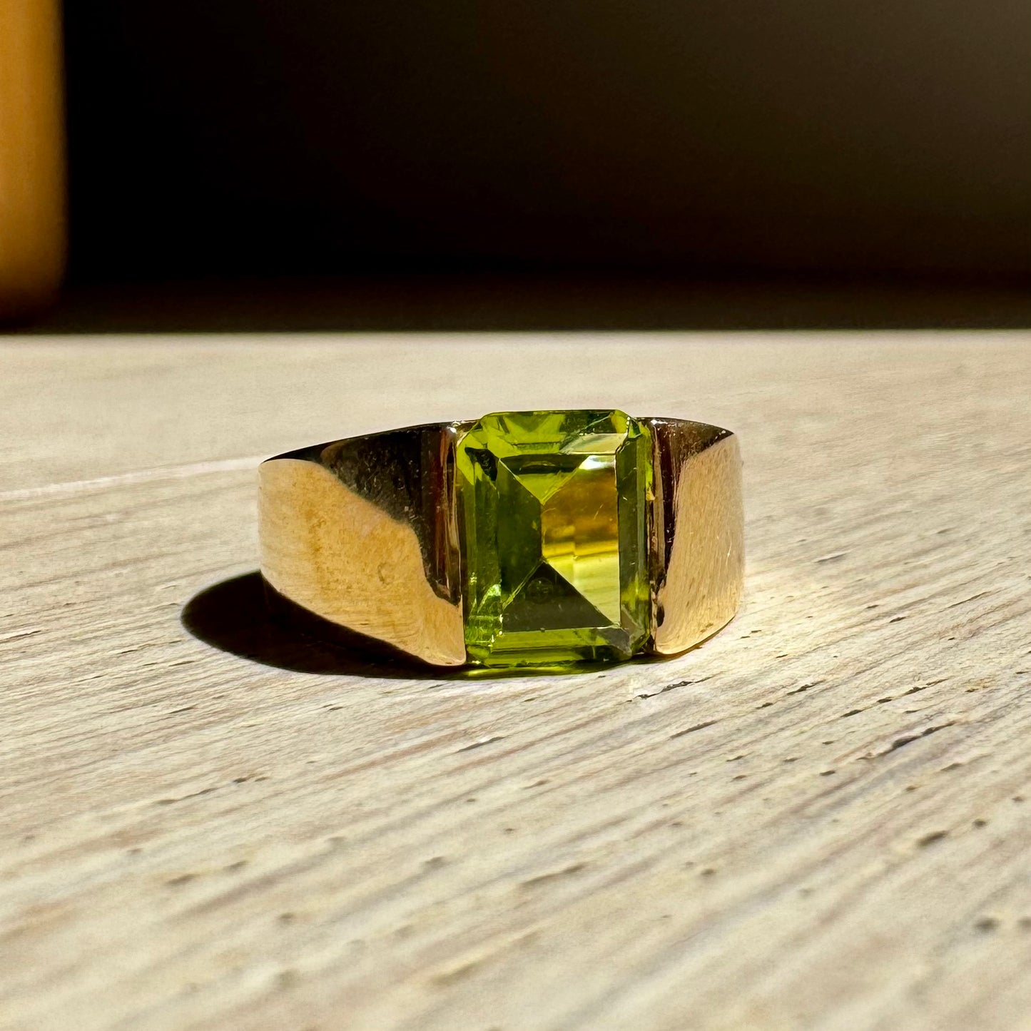 14K Peridot Ring