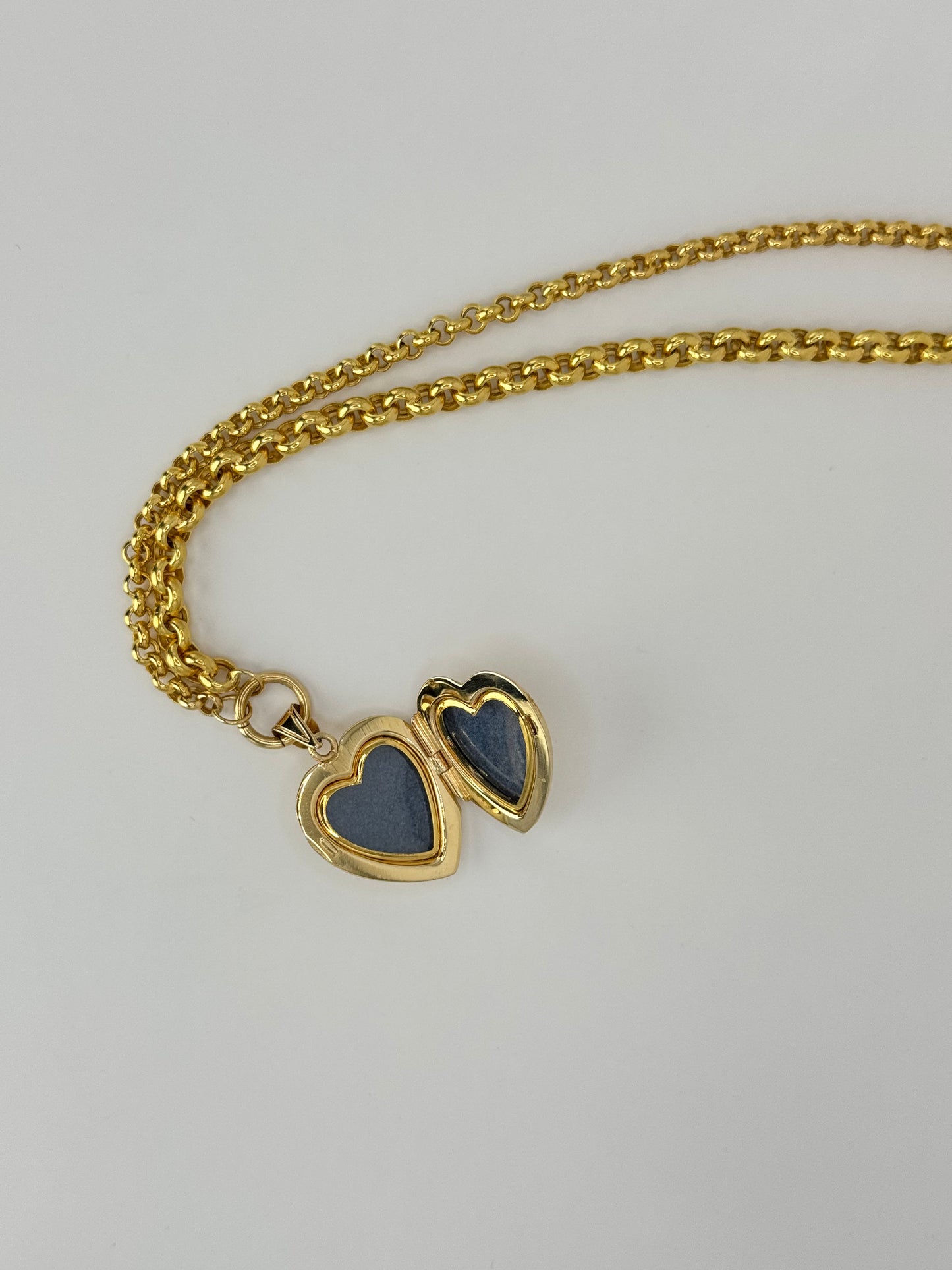 14K Heart Lock Pendant