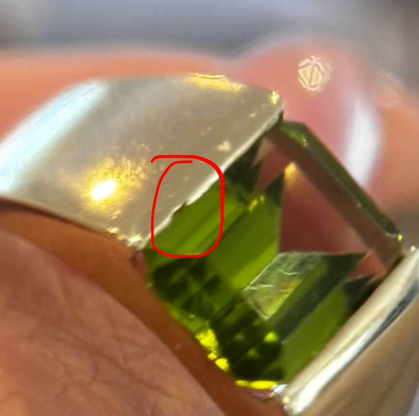 14K Peridot Ring